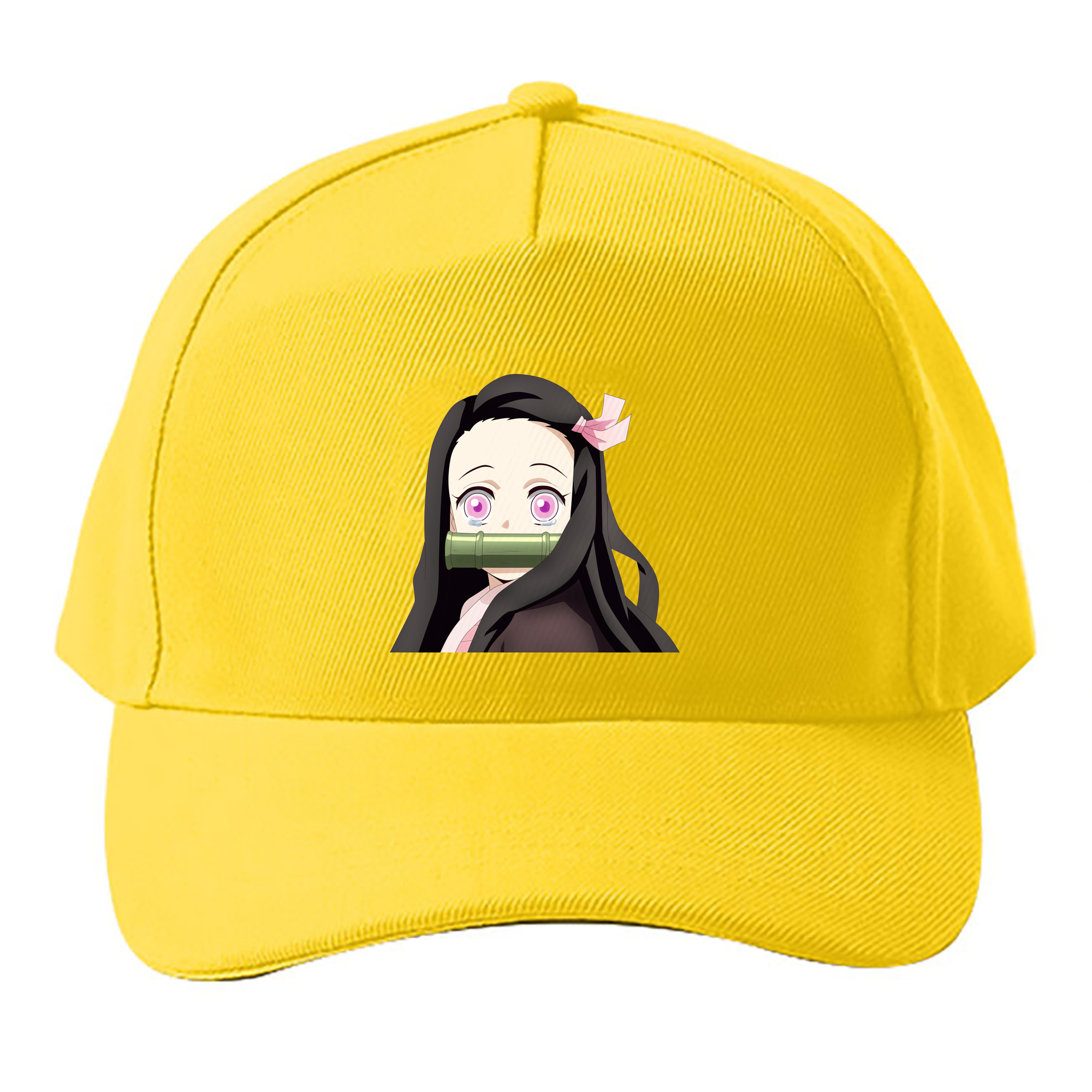 （画像用） 鬼滅の刃（きめつのやいば）竈門 禰󠄀豆子／かまど ねずこ Kamado Nezuko ベースボールキャップ 綿100％ 男女兼用 帽子 スポーツ